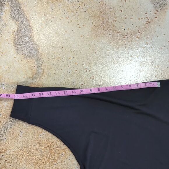 Freeloader | Black Super Soft Relaxed Fit Tunic Dolman 3/4 Sleeve Size M - Picture 4 of 10